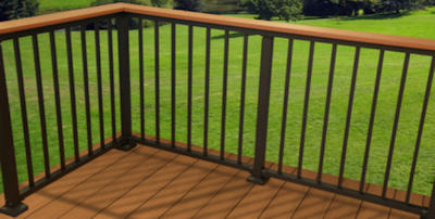 Decking contractor - Security Fence Co - for PVC and component decking and PVC and aluminum railings