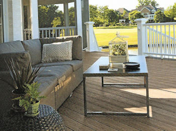 Decking with component deck boards - Security Fence Company - decking contractor